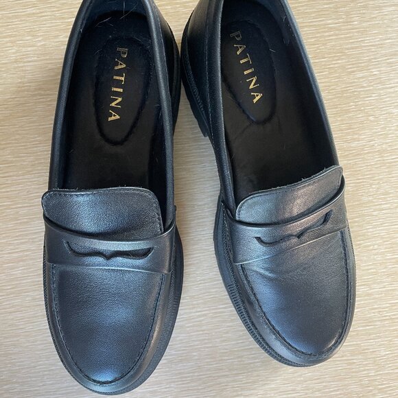 Black Leather Loafers - Picture 3 of 6